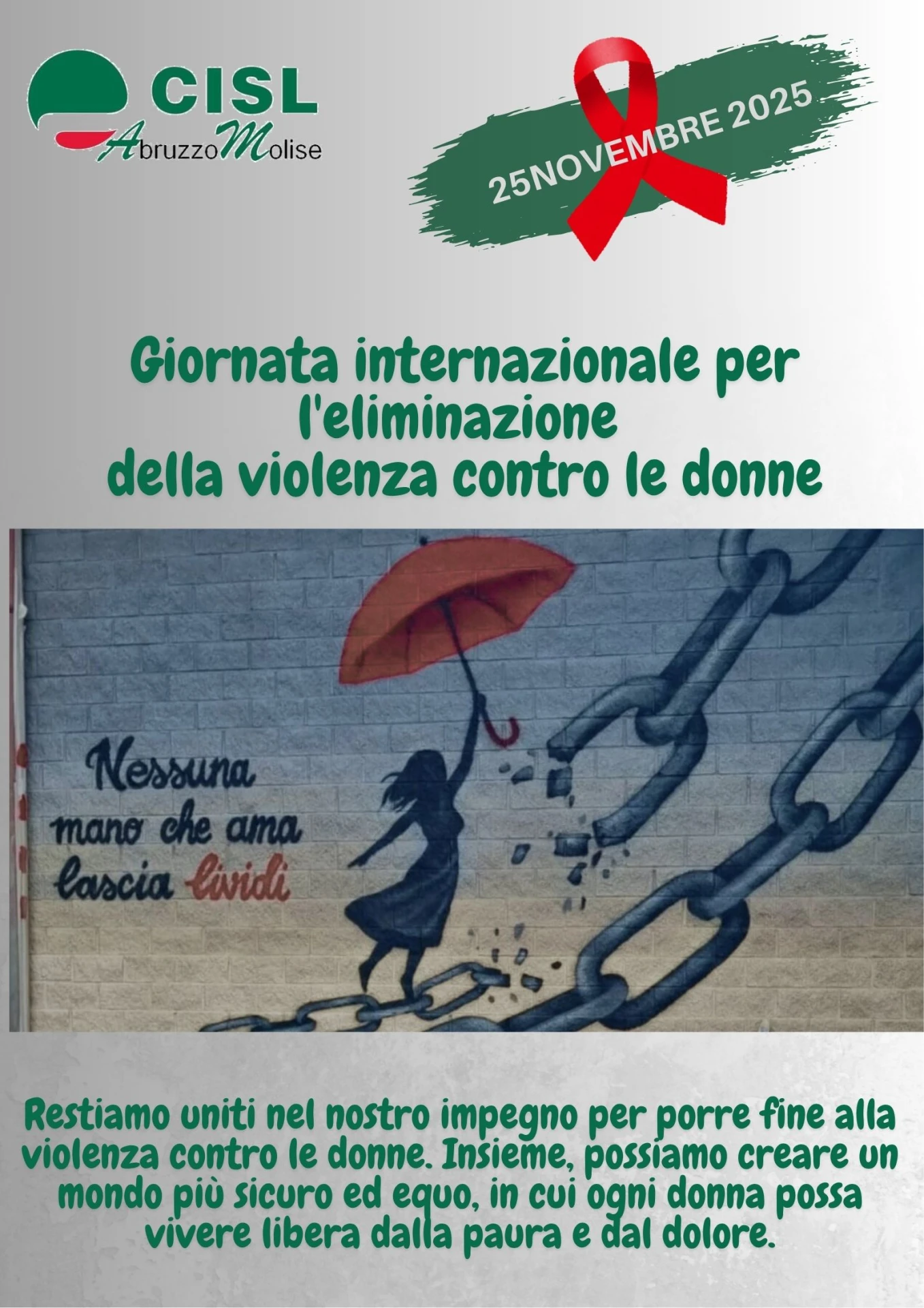 Giornata internazionale per l’eliminazione della violenza contro le donne